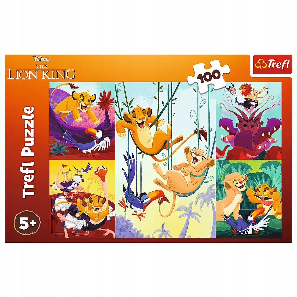 Puzzle 100: Dzielny Król Lew
