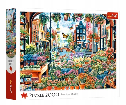 Puzzle 2000: Kwiaciarnia w Amsterdamie (27128)