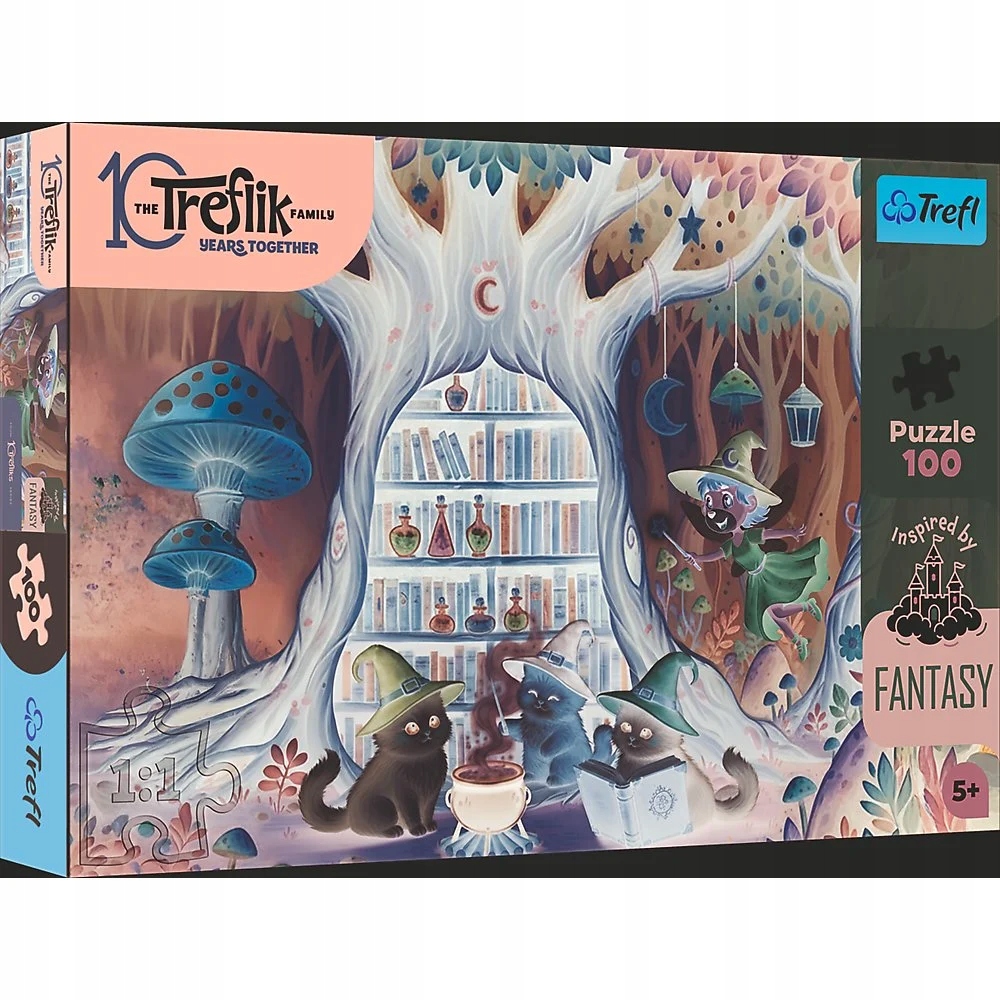 Puzzle 100 Inspired by Fantasy: Czarodziejskie Kociaki (16572)