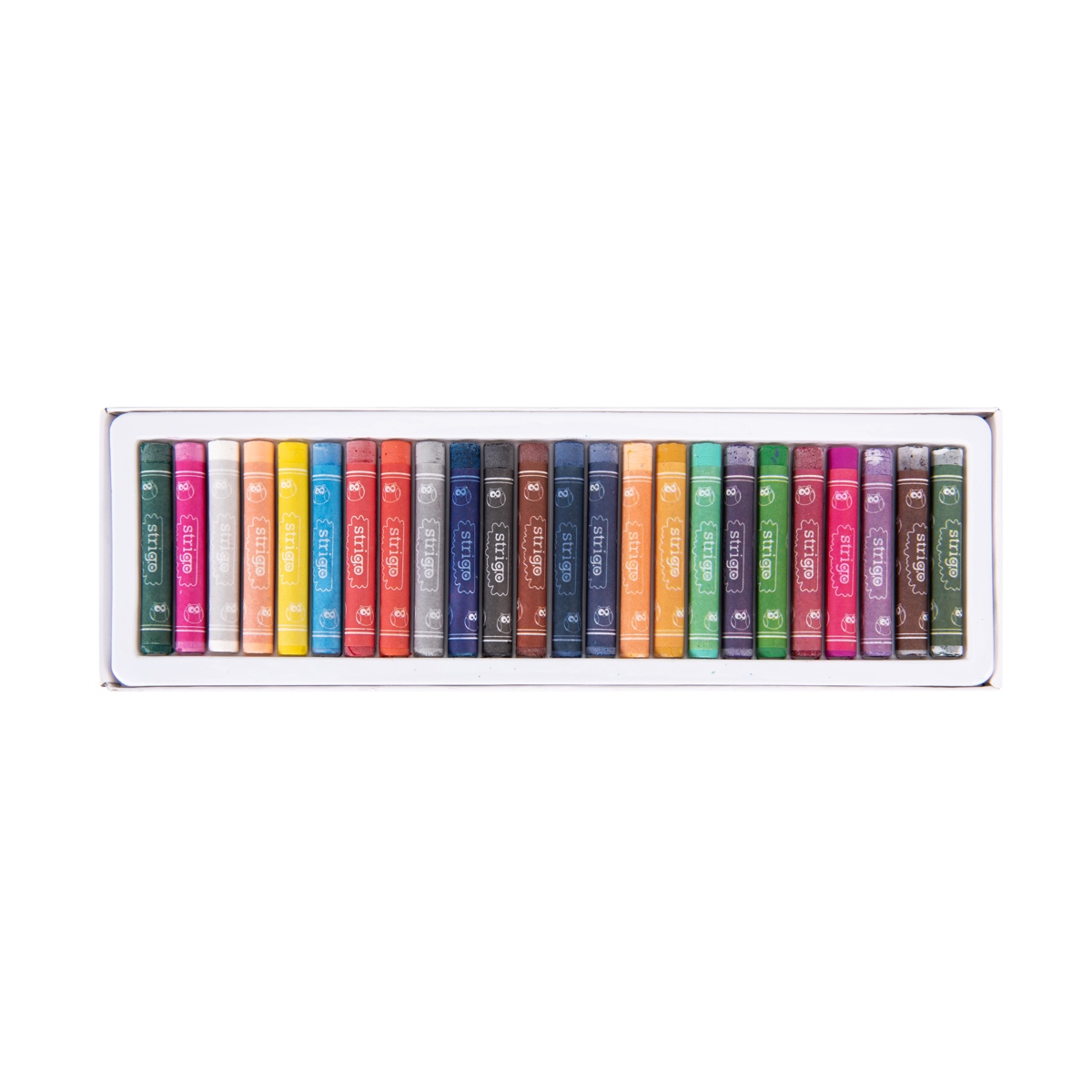 Pastele olejne 24 intensywne kolory, STRIGO (7410)