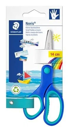 Nożyczki Noris Club dla dzieci leworęcznych, 14 cm, blister, Staedtler (965 14L NBK)