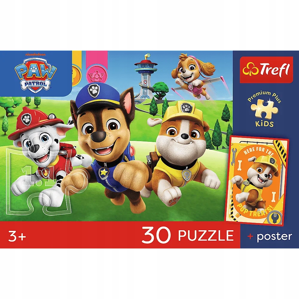 Puzzle 30 Premium Plus Kids: Psiaki w drodze, Psi Patrol (18346)