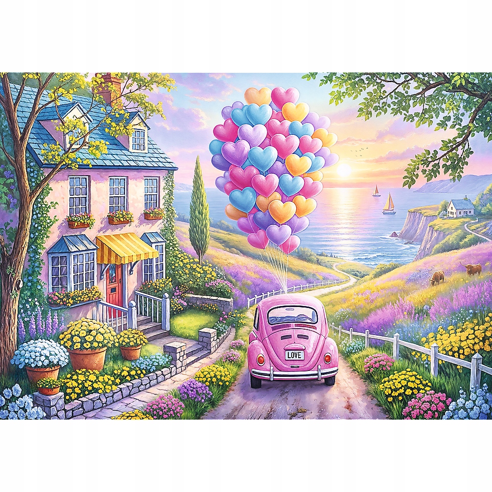 Puzzle 1000: Romantyczna Przejażdżka (10971)
