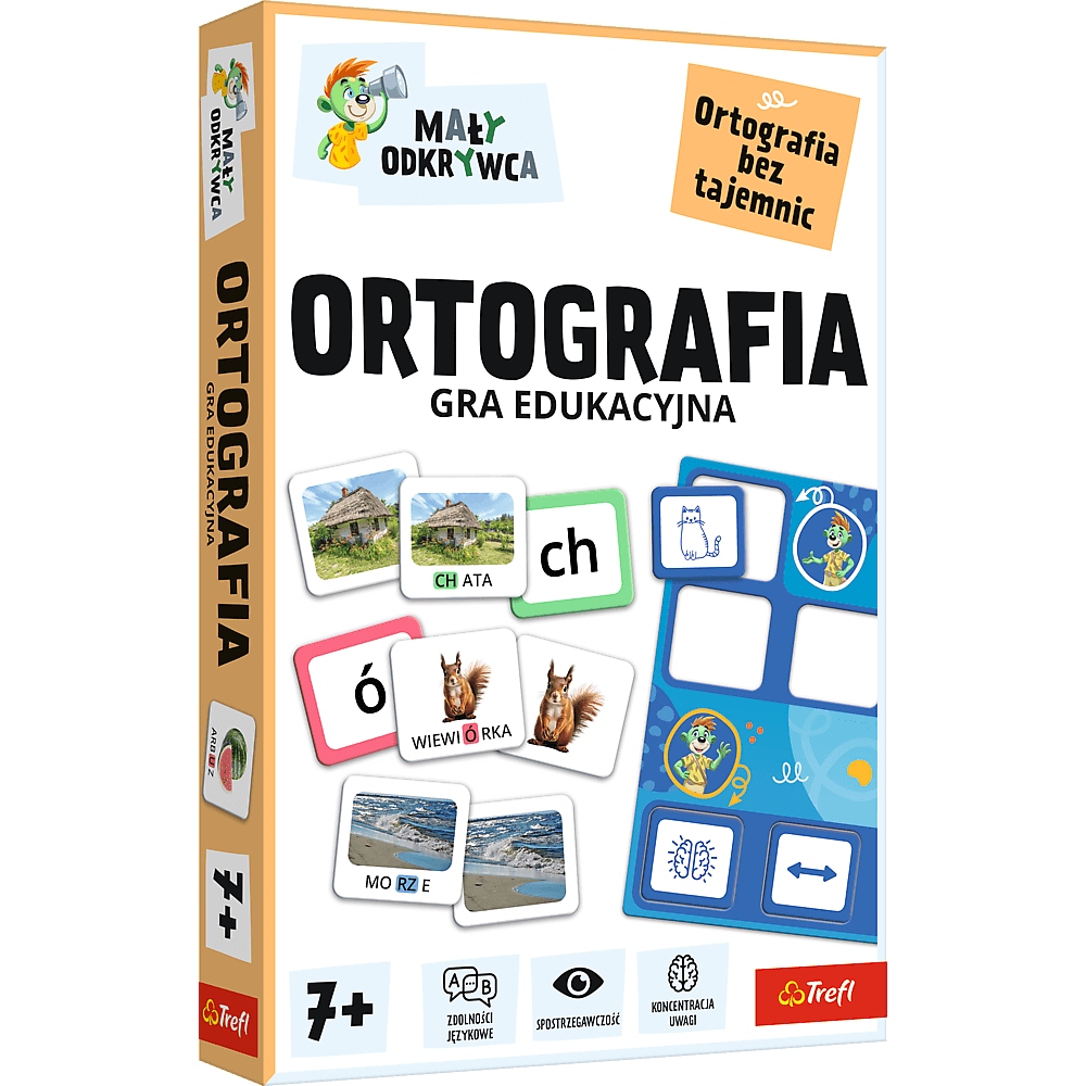 Gra dla dzieci Ortografia, Mały Odkrywca (02803)