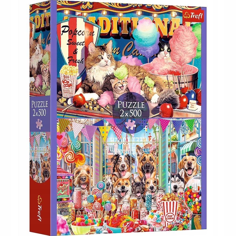 Puzzle 2x500: Puszyści przyjaciele (37495)