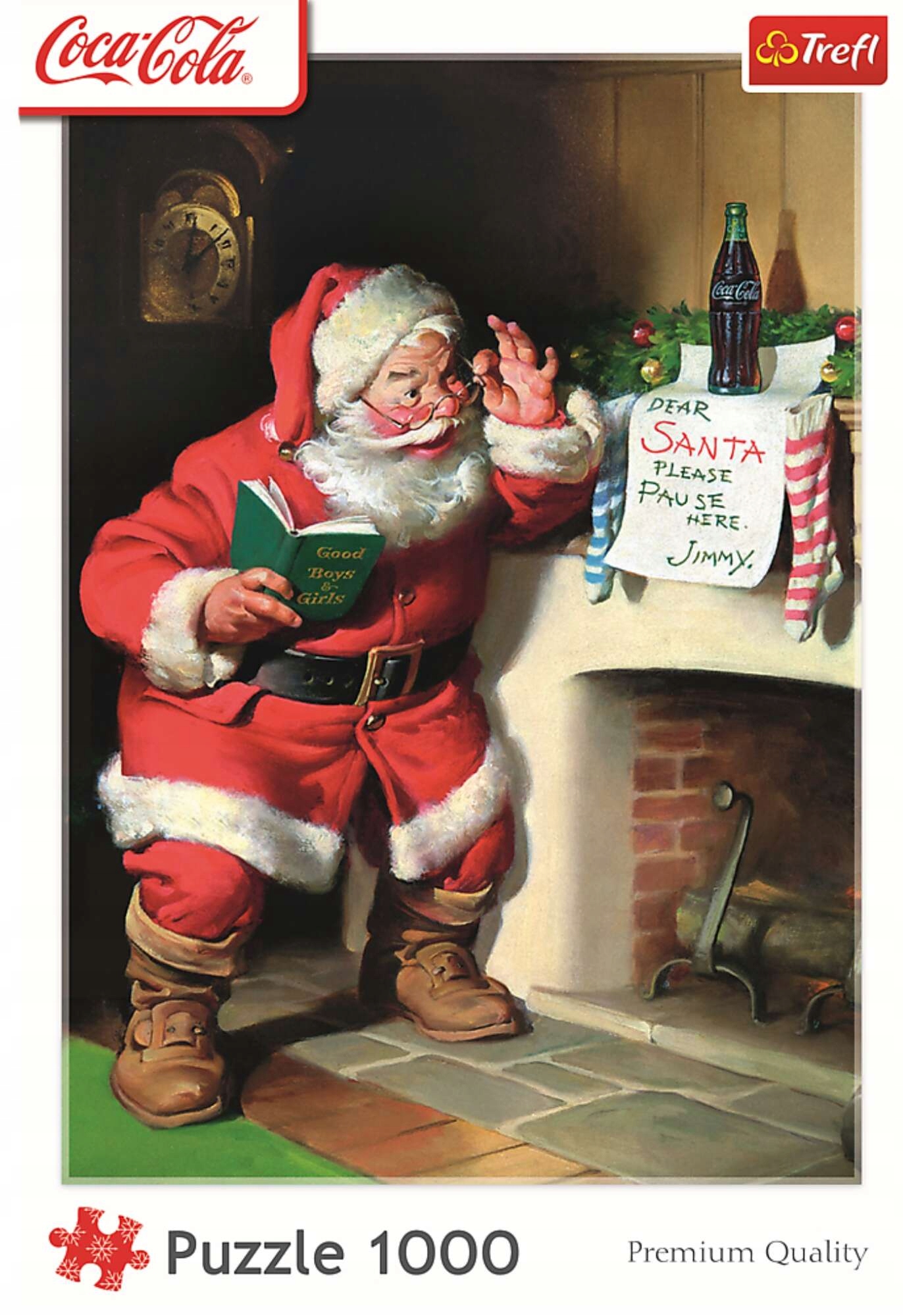 Puzzle 1000 XMAS Mikołaj przy kominku (10922)