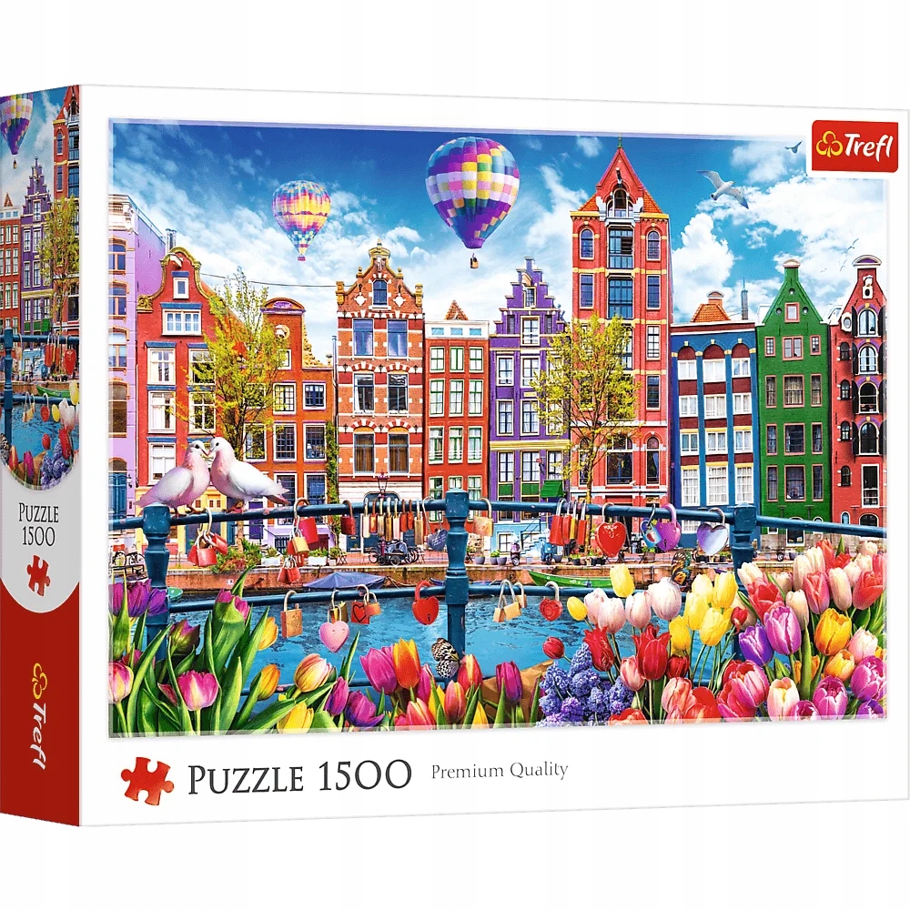 Puzzle 1500: Kolorowy Amsterdam (26221)