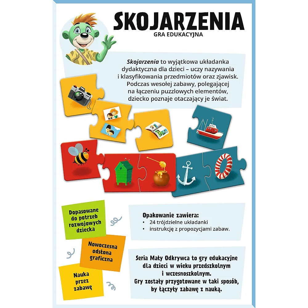 Gra dla dzieci Skojarzenia, Mały Odkrywca (02808)