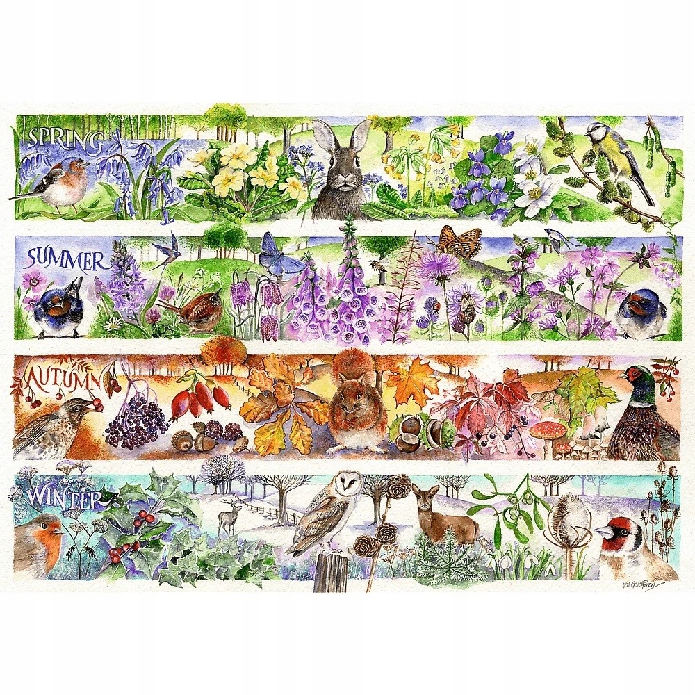 Puzzle 1000 Tea Time: Cztery pory roku (12078)