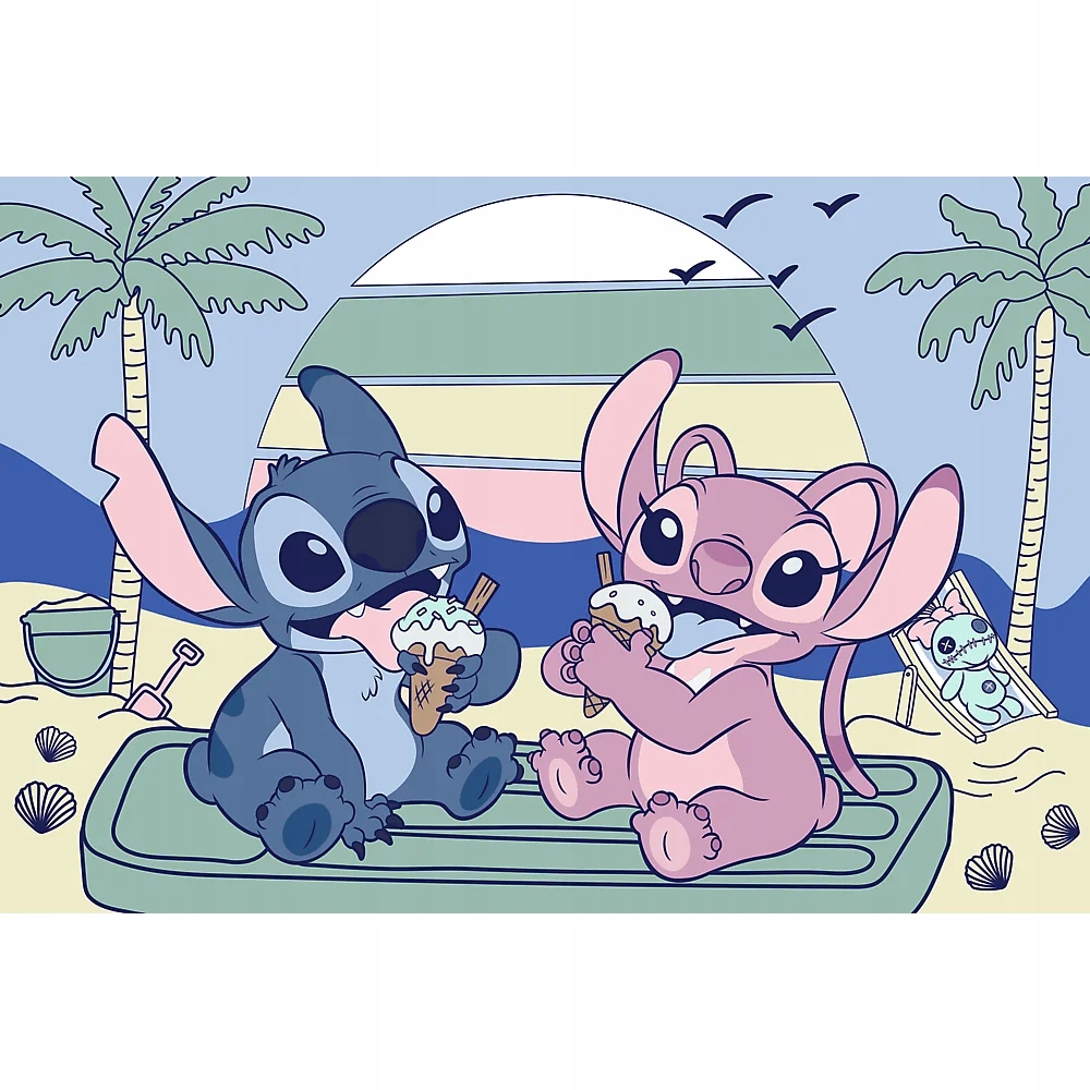 Puzzle 60 Premium Plus Kids: Zabawa ze Stitchem, Lilo & Stitch (17430)