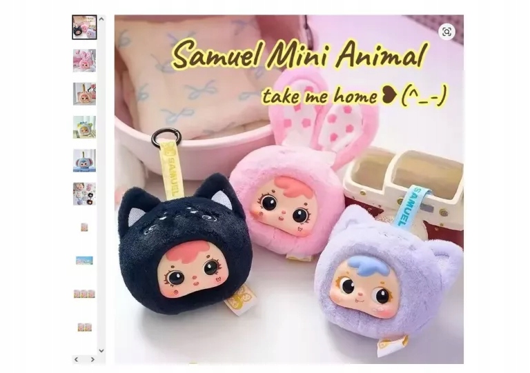 Brelok pluszak, Blind Box, SMALL ANIMAL, Happy Color