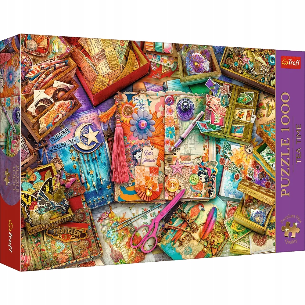Puzzle 1000 Tea Time: Biurko pełne inspiracji (10849)