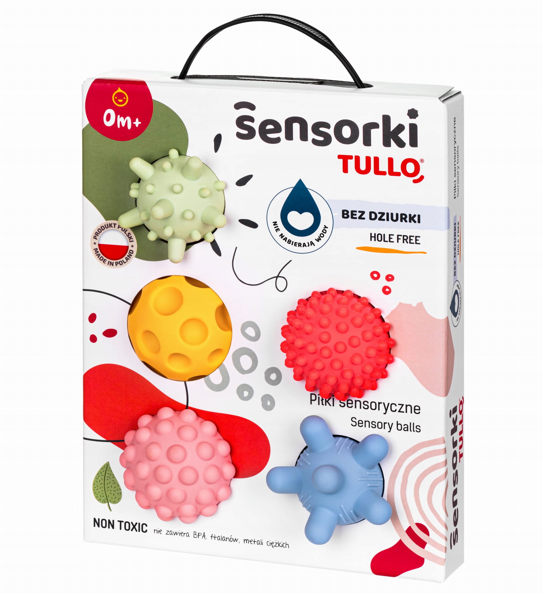 Piłki sensoryczne Pastelowe 5 szt (8017)