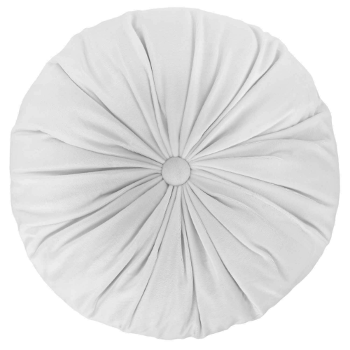 PODUSZKA OZDOBNA WELUROWA CIEMNO BIAŁA