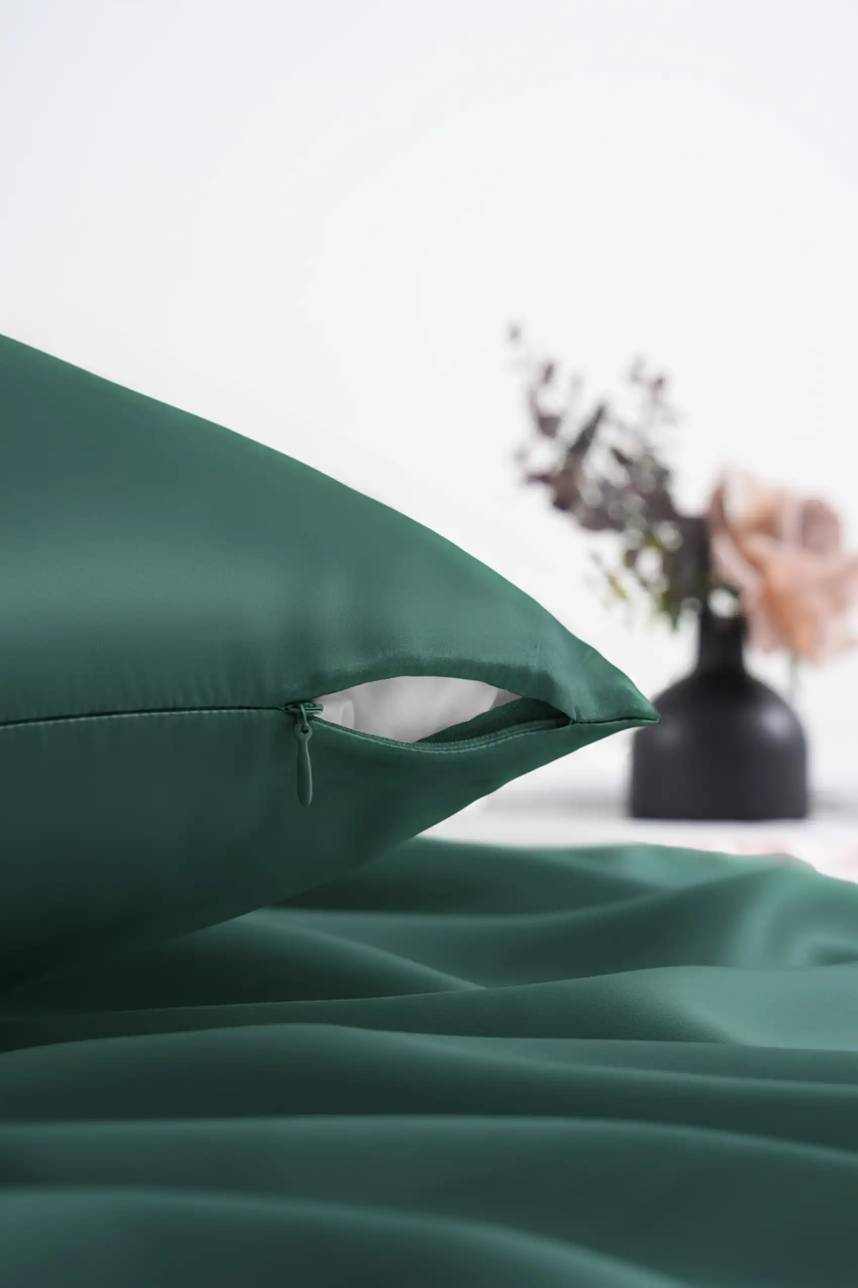 Jedwabna Poszewka 50x70 Szałwia view 3