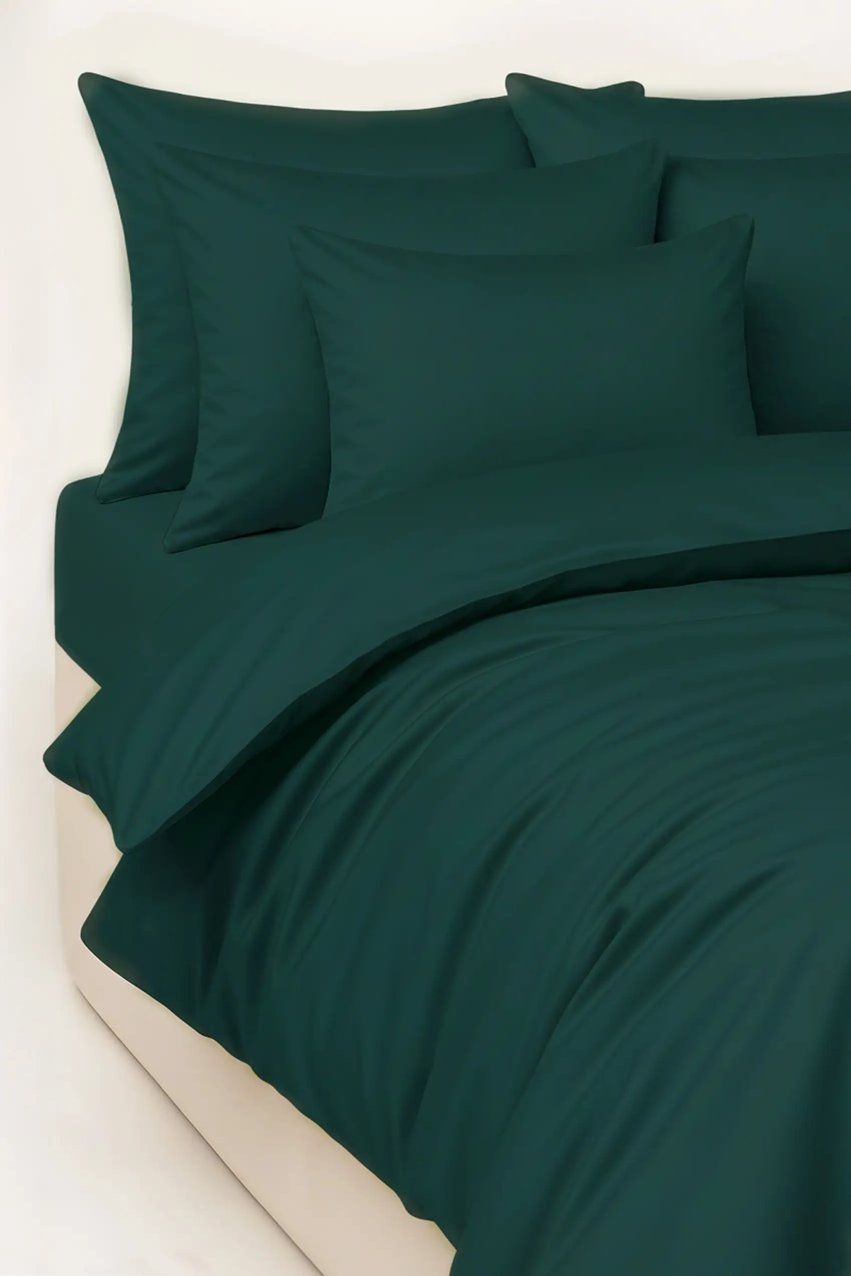 POŚCIEL SATYNOWA JEDNOBARWNA BUTELKOWA ZIELEŃ 220/200 view 3