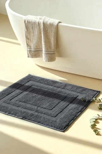 Dywanik Łazienkowy Bawełniany 50x70 Grafit 1000g/m2 view 3