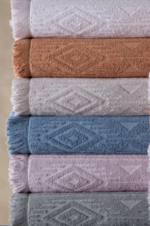 Ręcznik Zen z Egipskiej Bawełny 100x150 600/m2 Zabrudzony Róż view 2