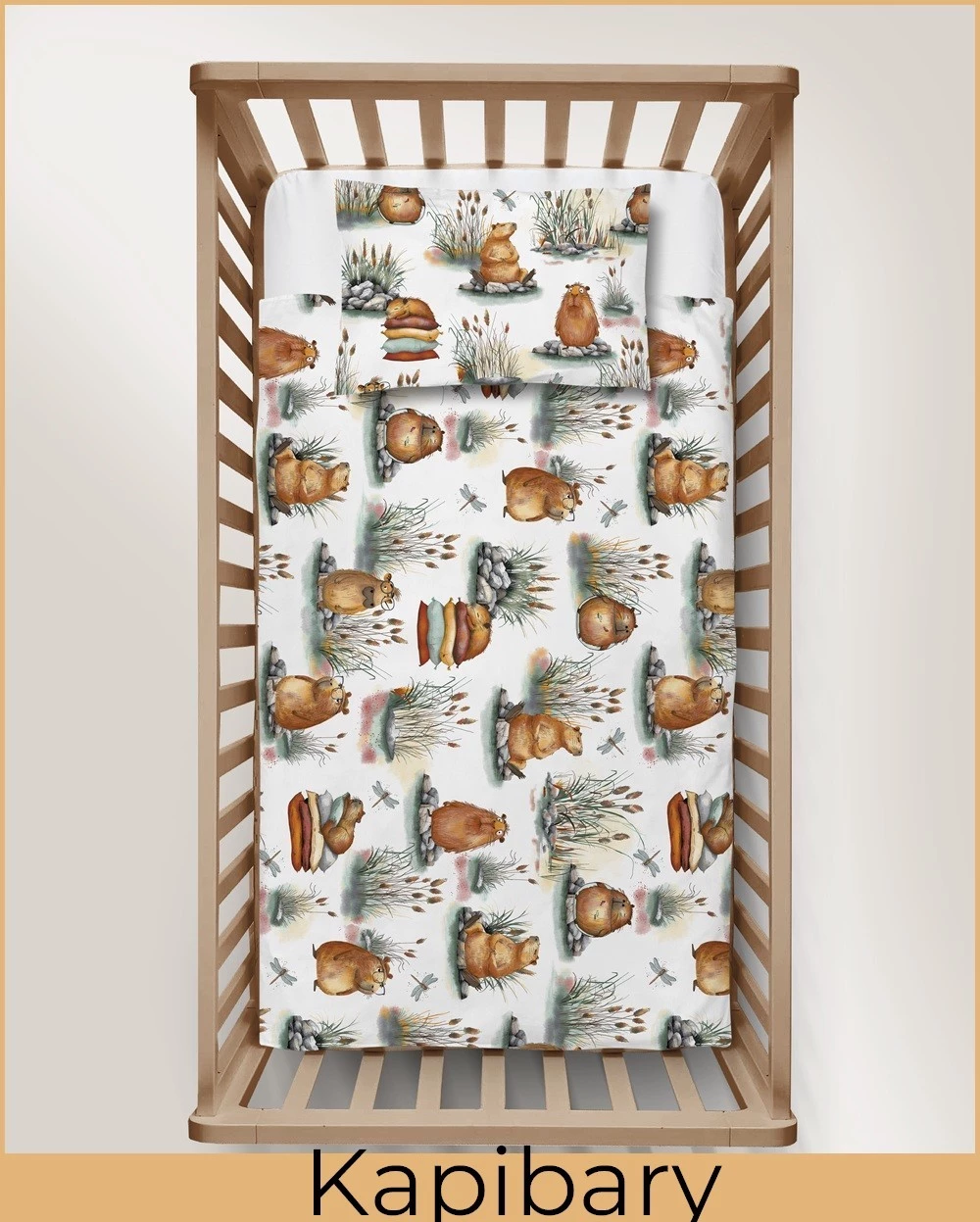 POŚCIEL DZIECIĘCA KAPIBARA BIAŁA 140/200 view 3