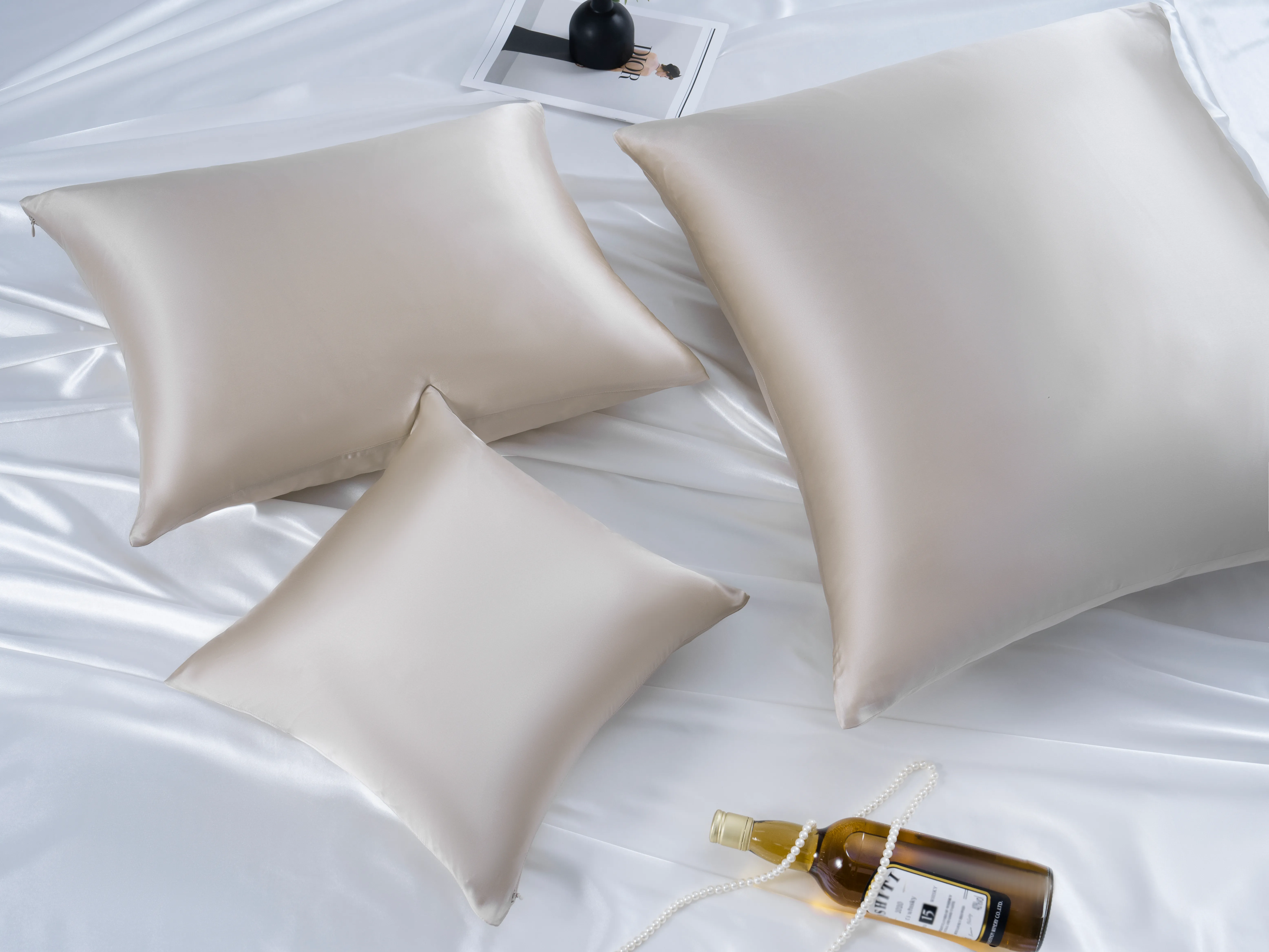 Jedwabna Poszewka 70x80 Kaszmir