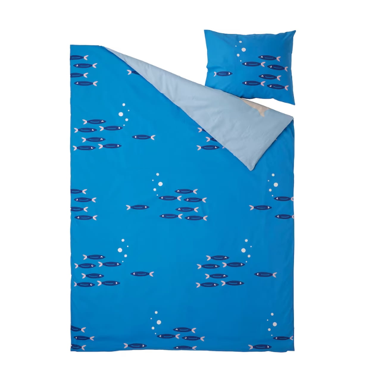 DZIECIĘCA POŚCIEL SATYNOWA DWUSTRONNA 140x200 WHALE