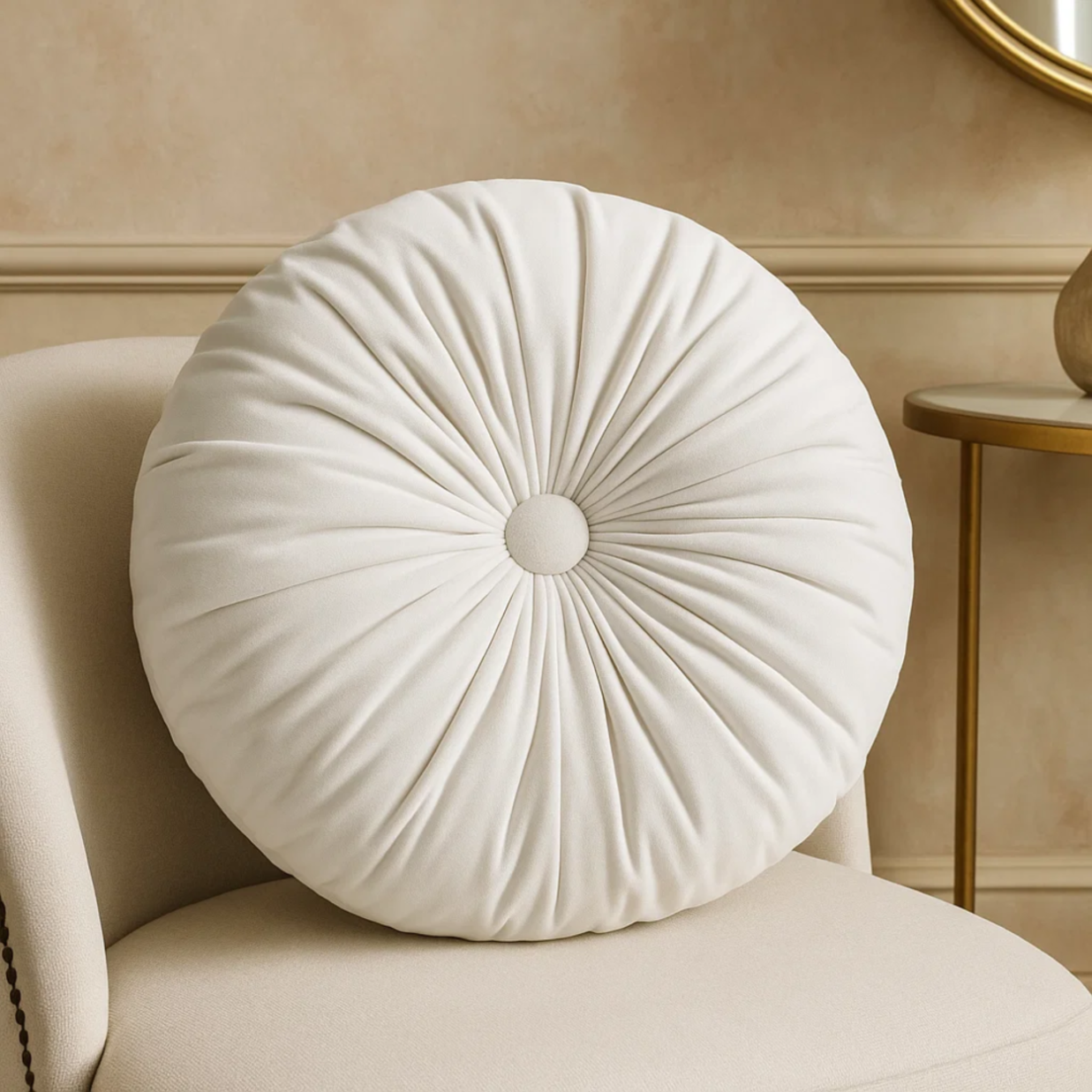 PODUSZKA OZDOBNA WELUROWA CIEMNO BIAŁA view 2