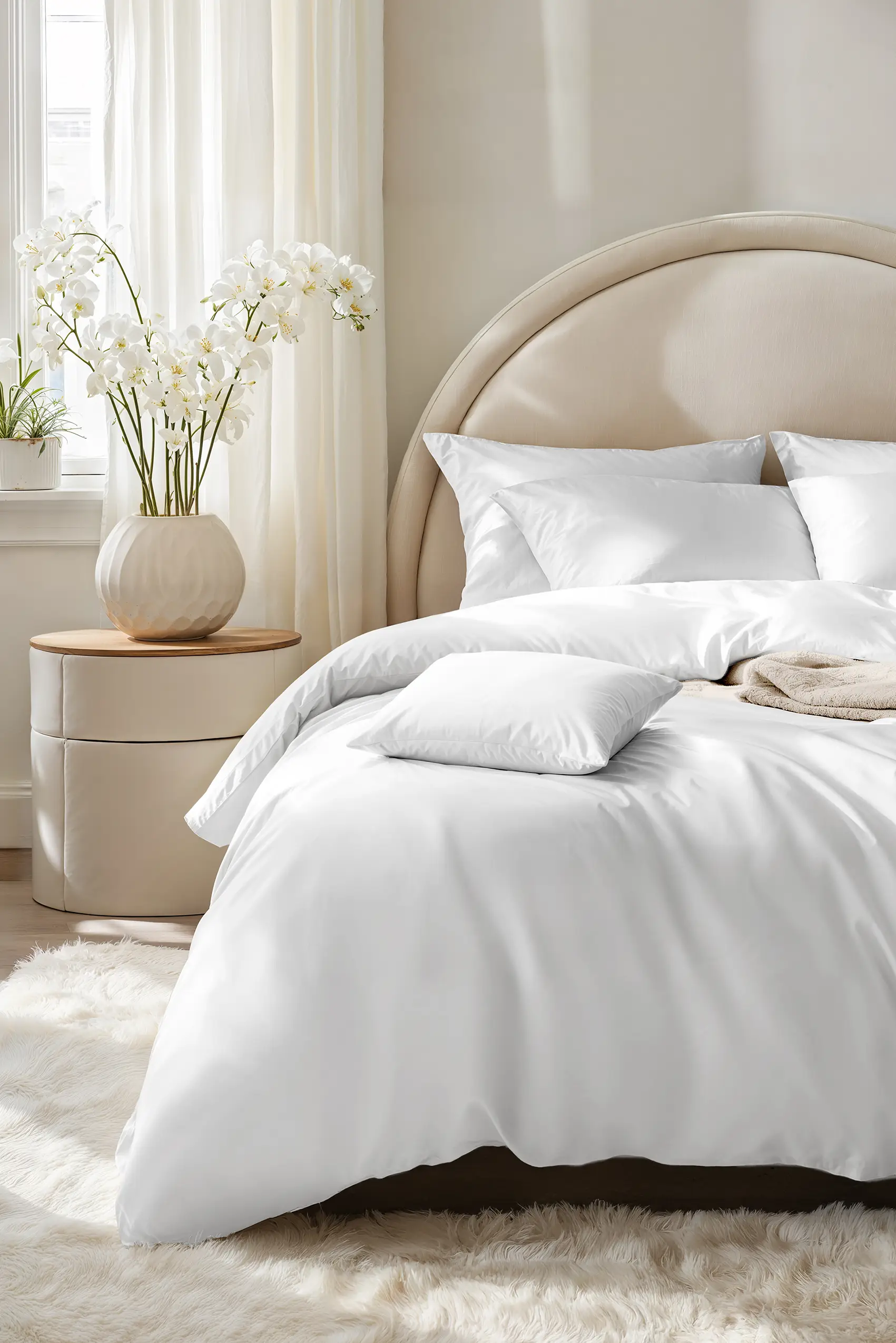 BIAŁA POŚCIEL FLANELOWA 220/220 + 2x 70/80 view 2