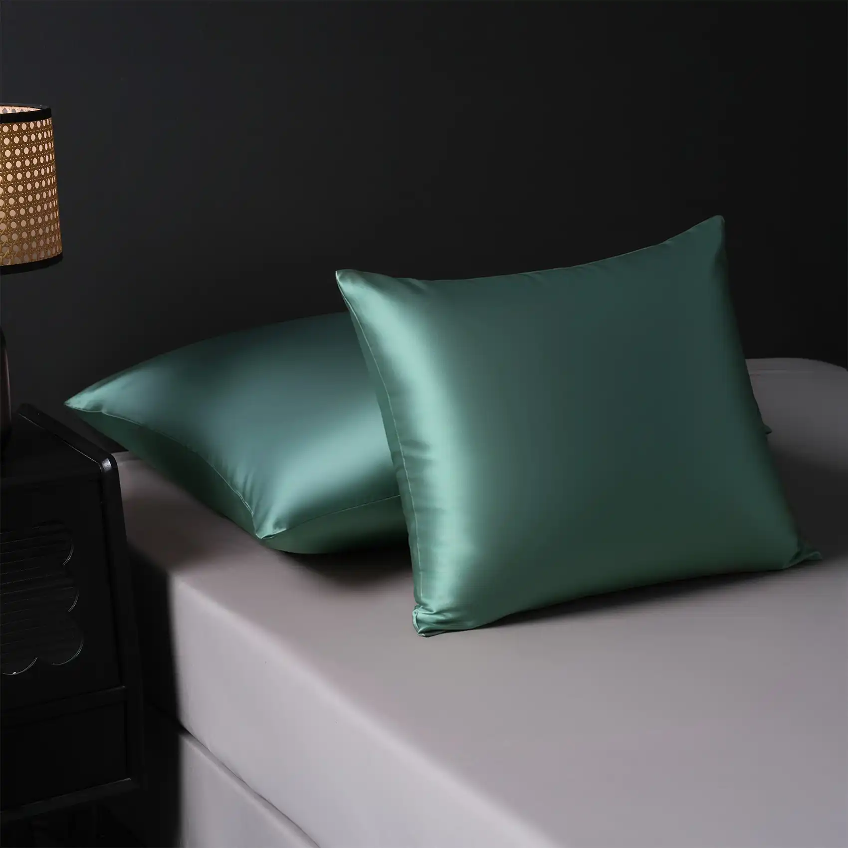 Jedwabna Poszewka 50x70 Szałwia