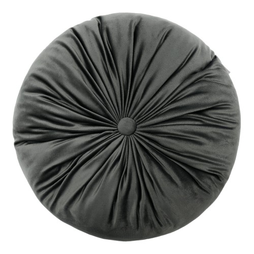 PODUSZKA OZDOBNA WELUROWA GRAFITOWA