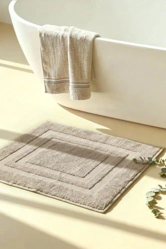 Dywanik Łazienkowy Bawełniany 50x70 Beżowy 1000g/m2 view 3