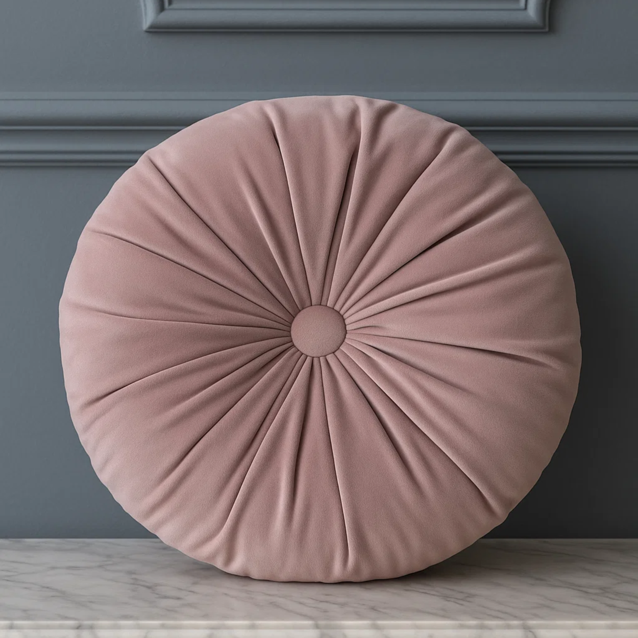 PODUSZKA OZDOBNA WELUROWA CIEMNO PUDROWA view 3