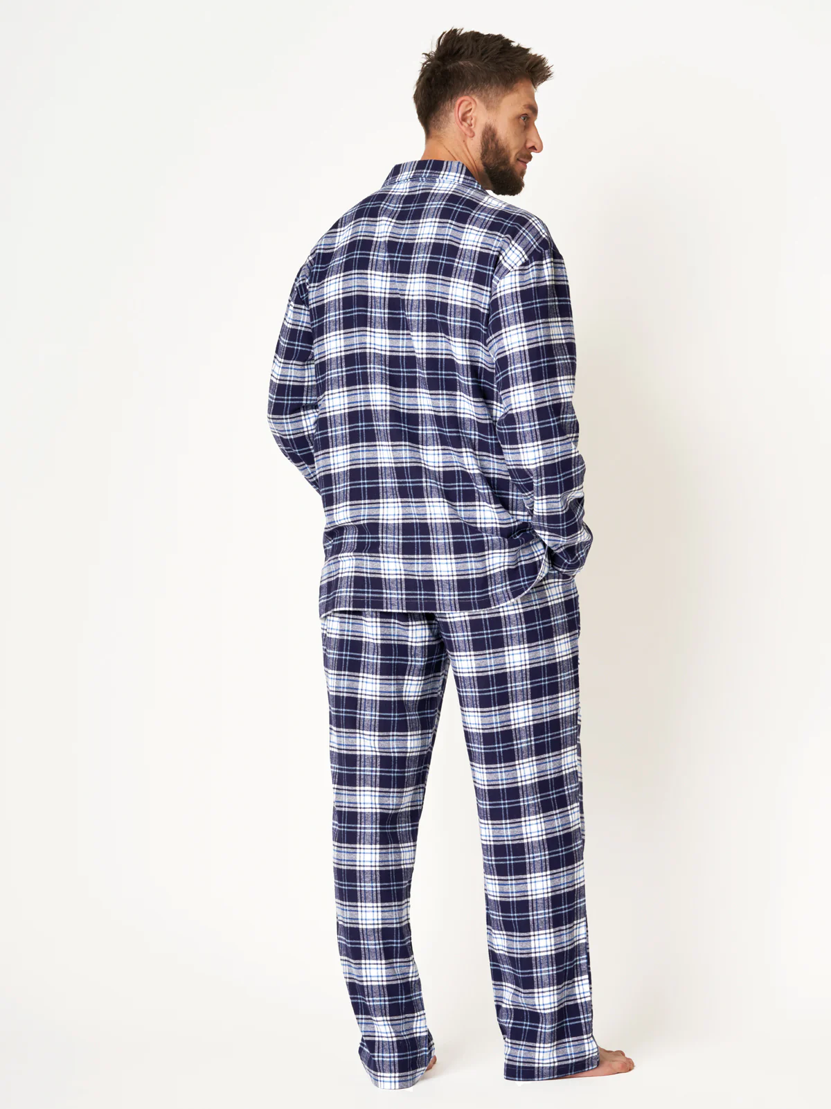 Ciepła męska piżama flanelowa rozmiar M view 6