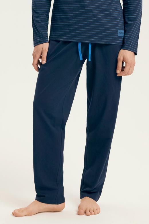 Piżama męska bawełniana z długim rękawem i prostymi spodniami rozmiar L view 3