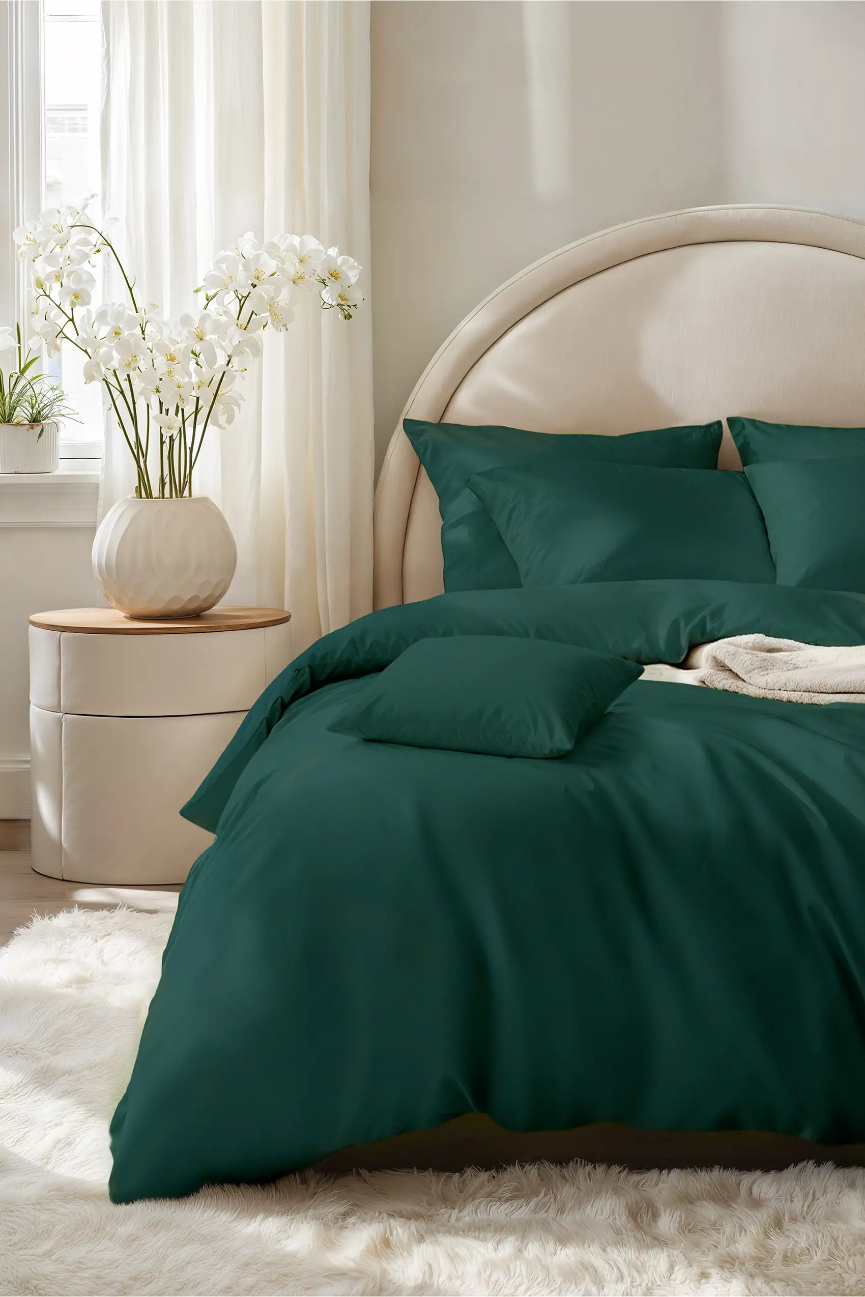 POŚCIEL SATYNOWA JEDNOBARWNA BUTELKOWA ZIELEŃ 220/200 view 6