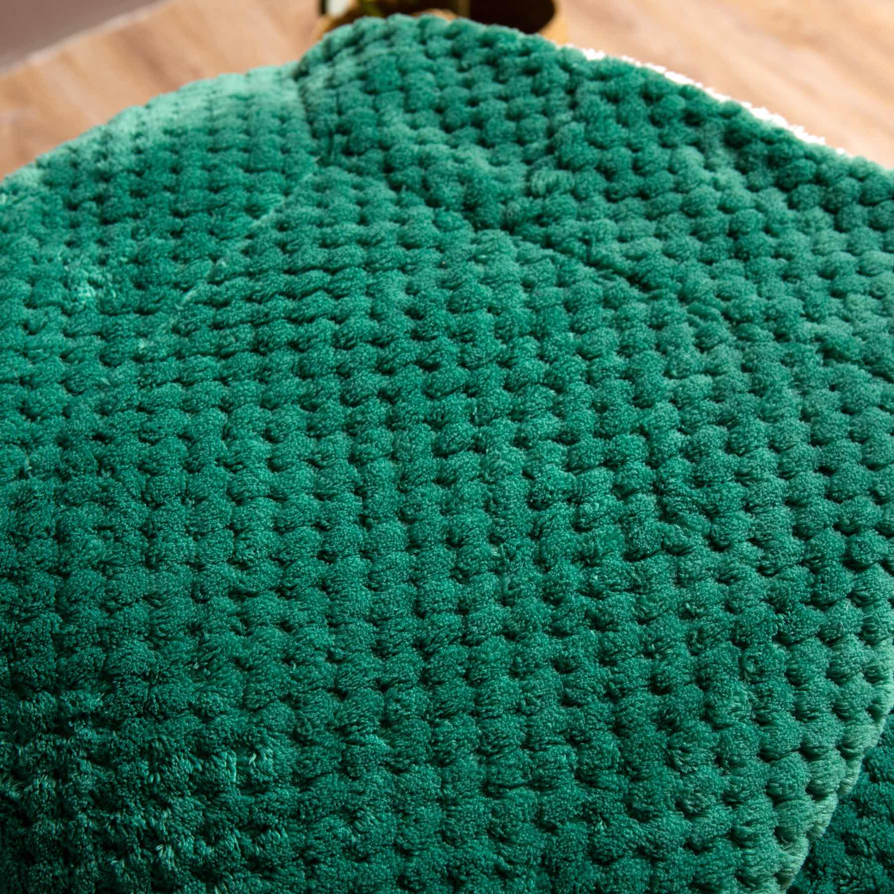 Butelkowa Zieleń Koc Z Mikrofibry Baranek 150x200 view 4