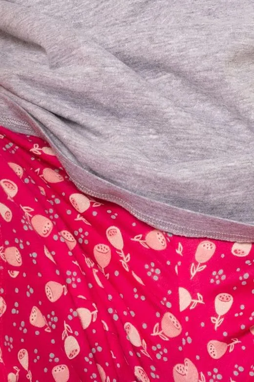 Piżama damska bawełniana krótka z dziewczęcym wzorem rozmiar S view 2