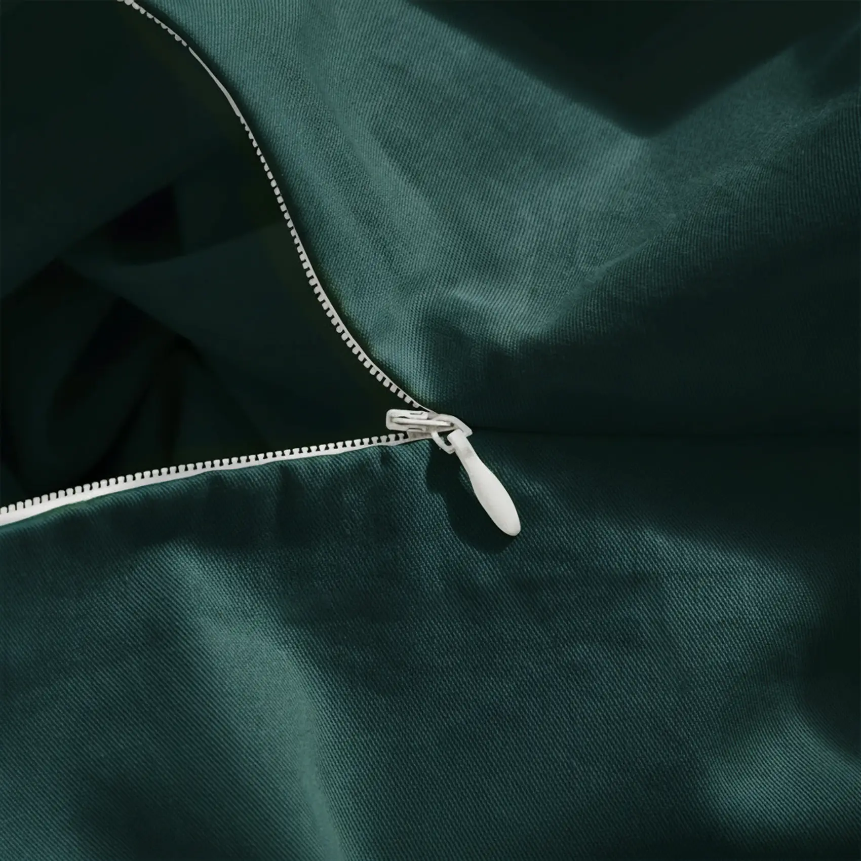 POŚCIEL SATYNOWA JEDNOBARWNA BUTELKOWA ZIELEŃ 160/200 view 4