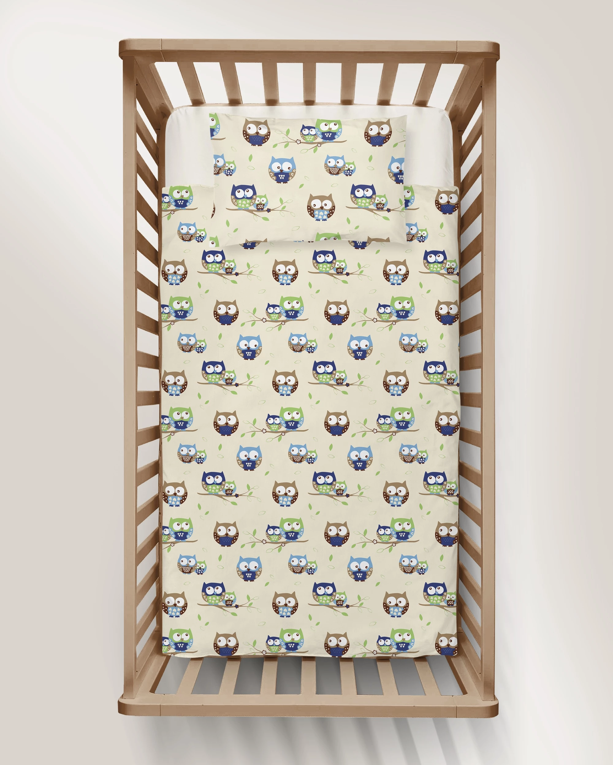 POŚCIEL DZIECIĘCA SÓWKI BEŻ 90/120 + 40/60 view 3