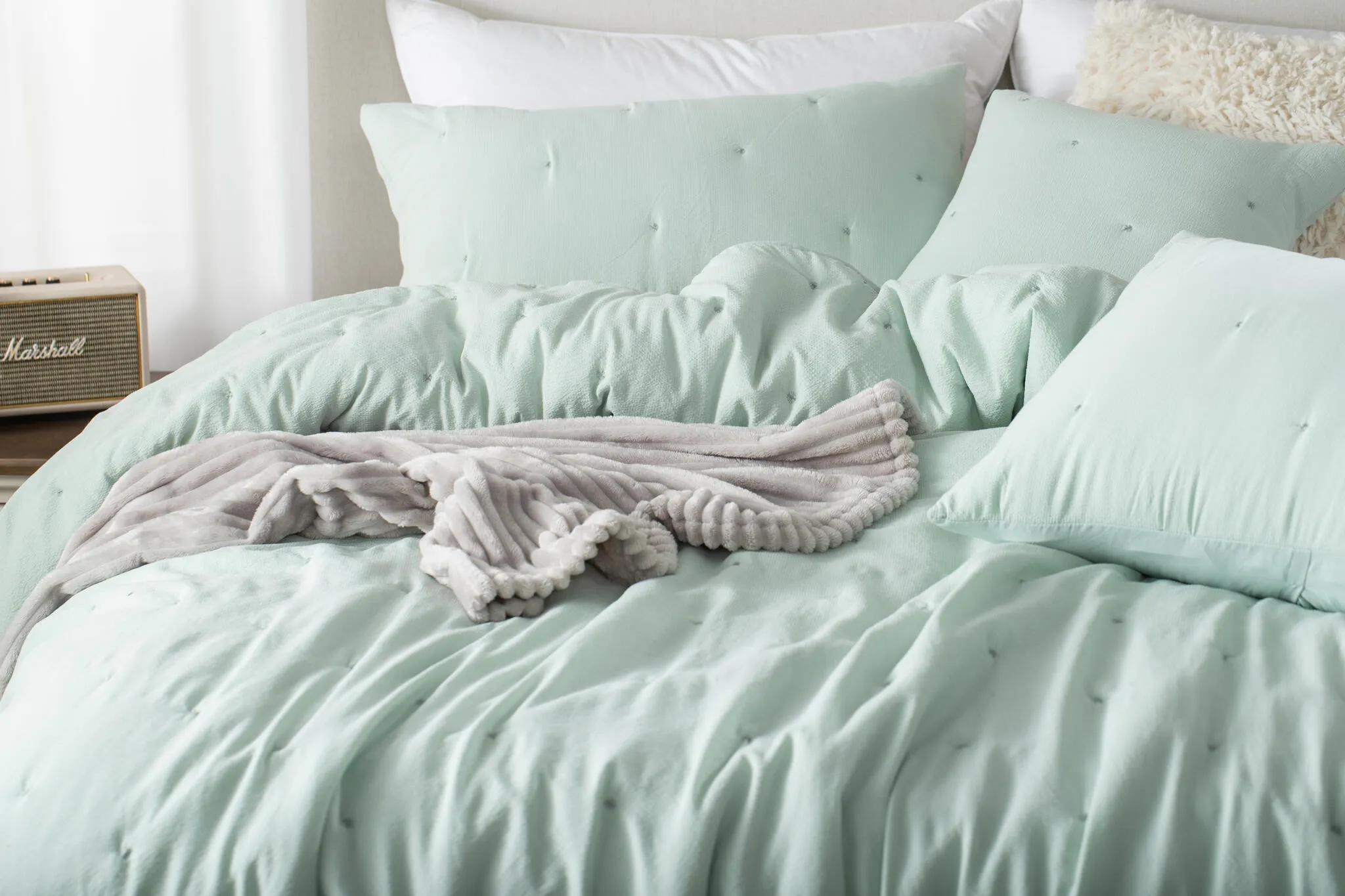 SZAŁWIOWA POSZEWKA 50x70 DO NARZUTY