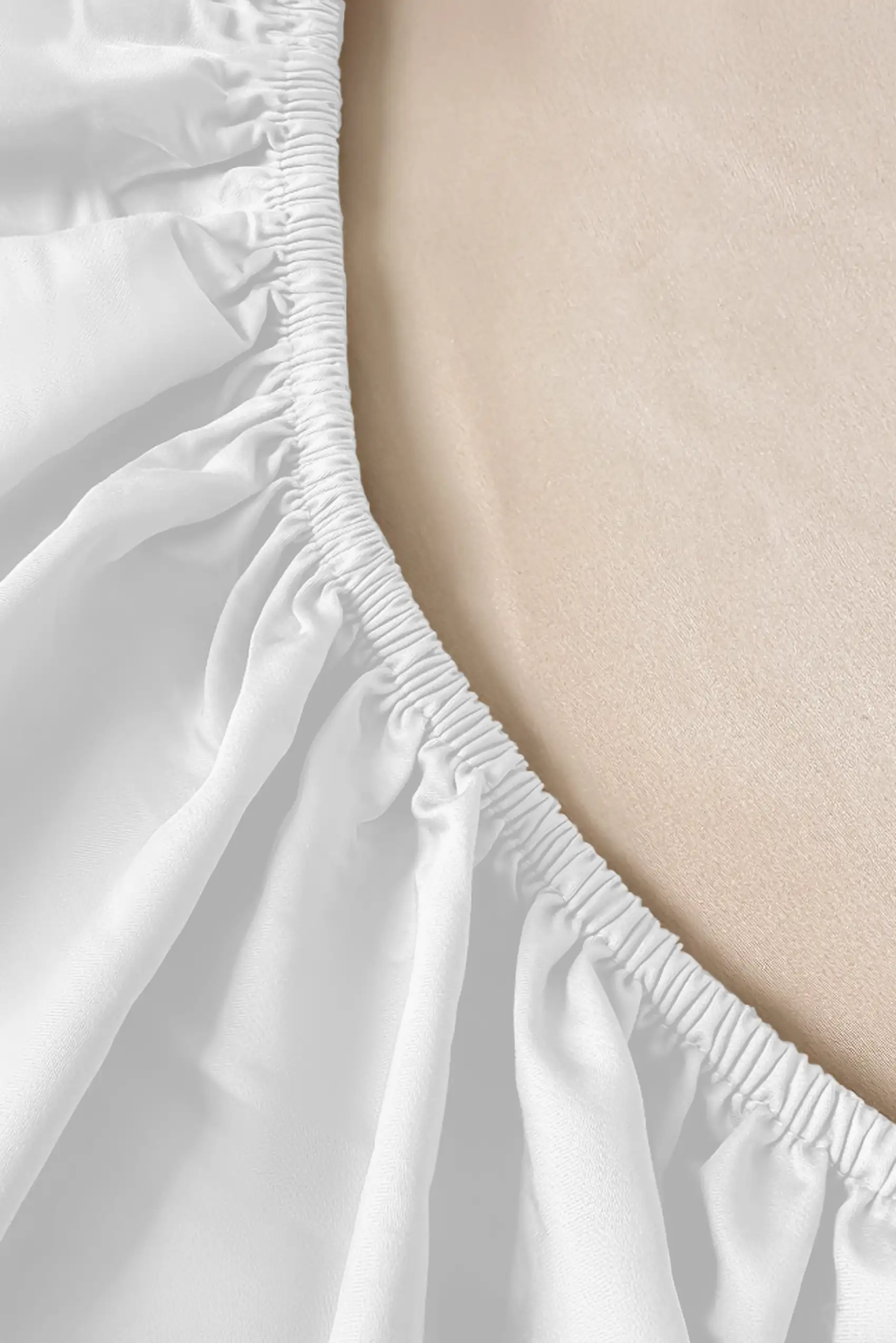 Białe Prześcieradło Satyna Z Gumką 200x200 view 3