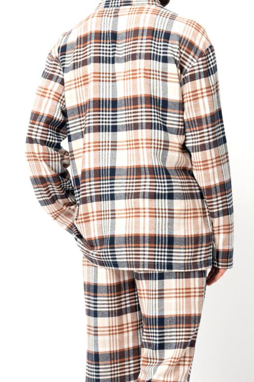 Piżama męska flanelowa w kratę koszulowa góra z długimi spodniami rozmiar XL view 2