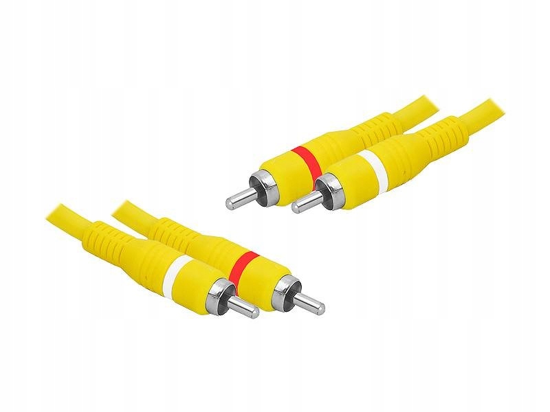 Kabel 2RCA - 2RCA 1,5m Żółty
