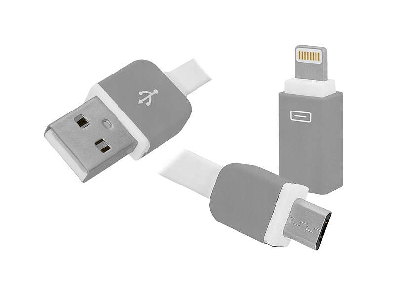 Adapter Lexton USB Iphone Lightning microUSB 3w1