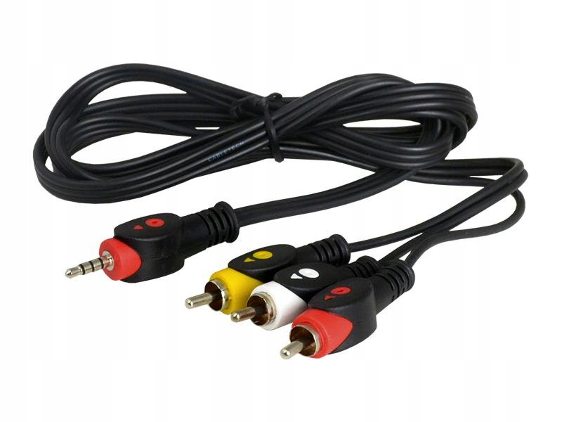 Kabel jack 2,5mm 4pola / 3RCA 1,5m