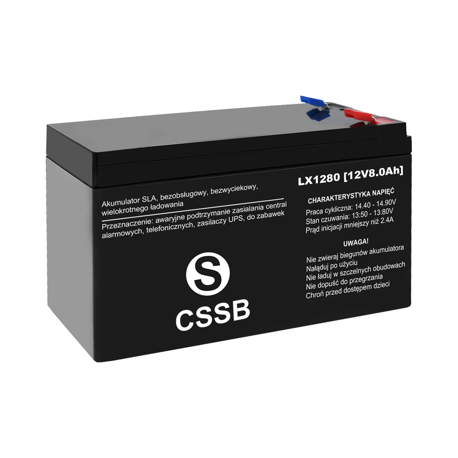 2x Akumulator Lamex 12 V 8 Ah