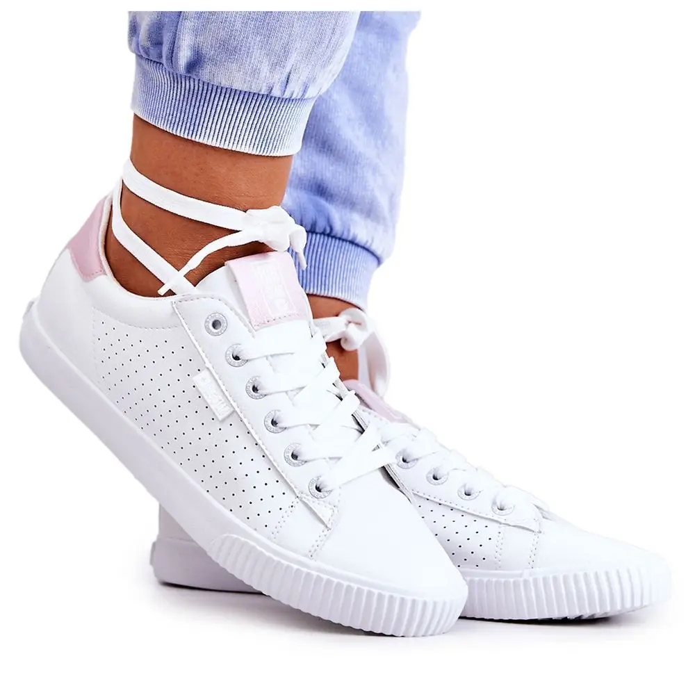 2x Big Star Trampki Damskie Hh274073 White Pink Rozmiar 38