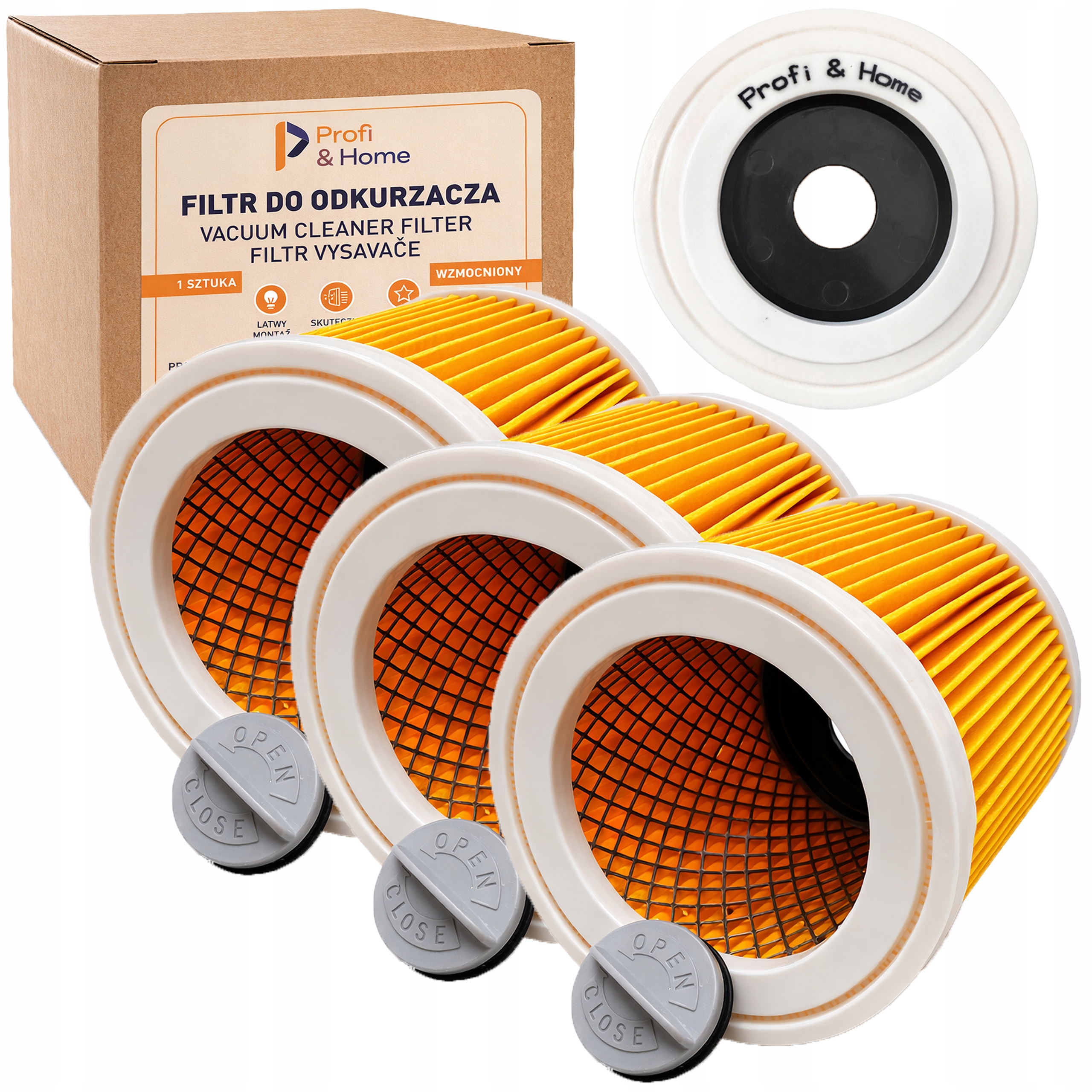 2x 3x Filtr Wzmocniony Do Karcher Mv2 Mv3 Wd2 Wd3 Se4001 Wd2 Plus Kwd3 V17