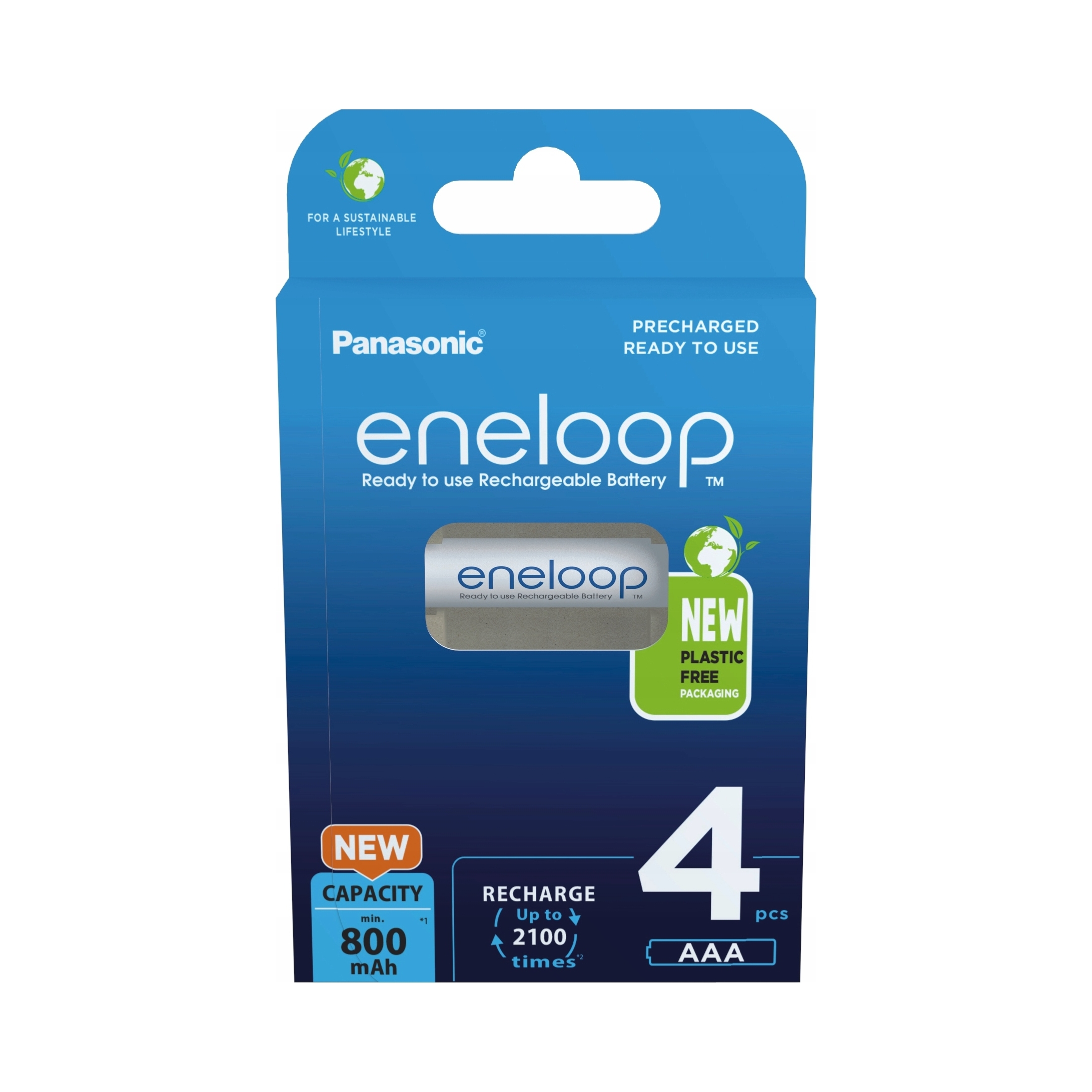 2x Akumulatorki Panasonic Eneloop Aaa 800mah 4 Sztuki