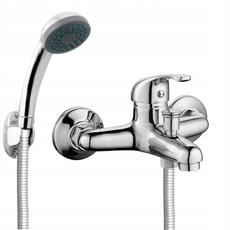 2x Bateria Wannowa Jednouchwytowa Scienna Maibang Classic Srebrny