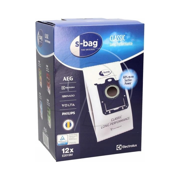 2x 12x Worki Electrolux E201sm S Bag Long Performance